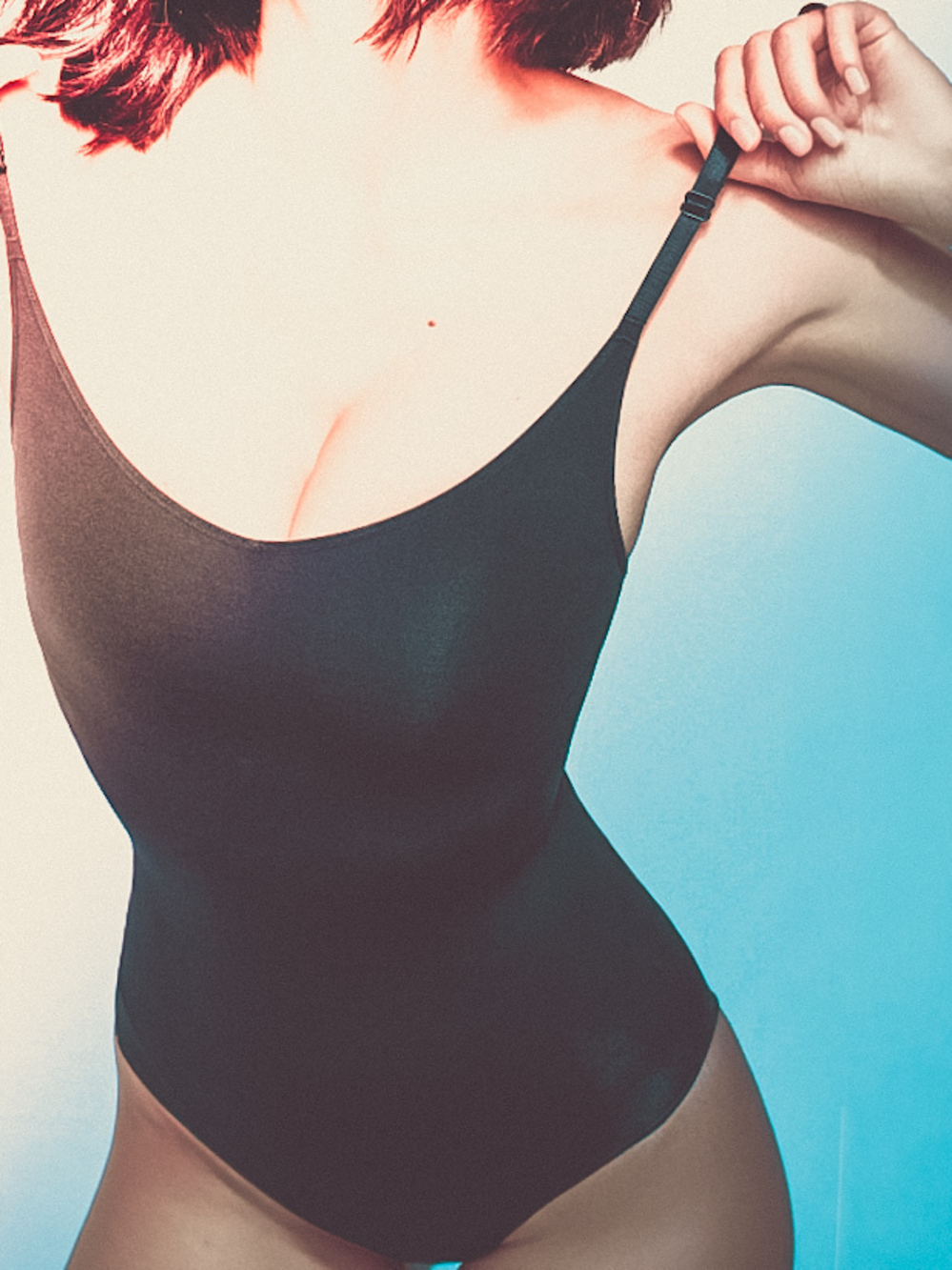 ✨ Yitty Nearly Naked Strappy Bodysuit Black Size M/L 🖤